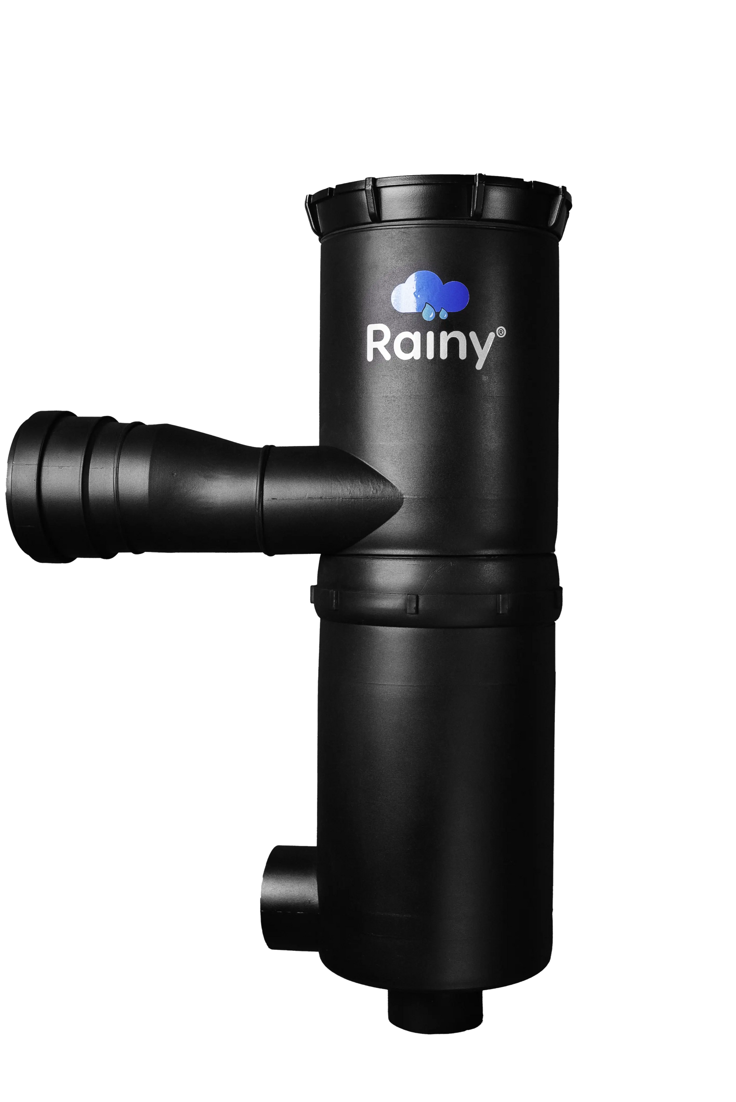 Rainwater Harvesting System: Side View of Rainy Filters, Our Efficient Filtration Product