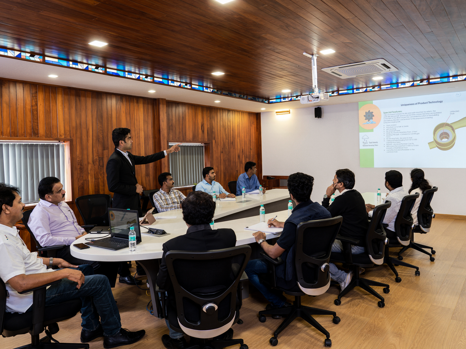 Rainwater Harvesting & Filters: Discussing Our Mission at the Meeting on Sustainability