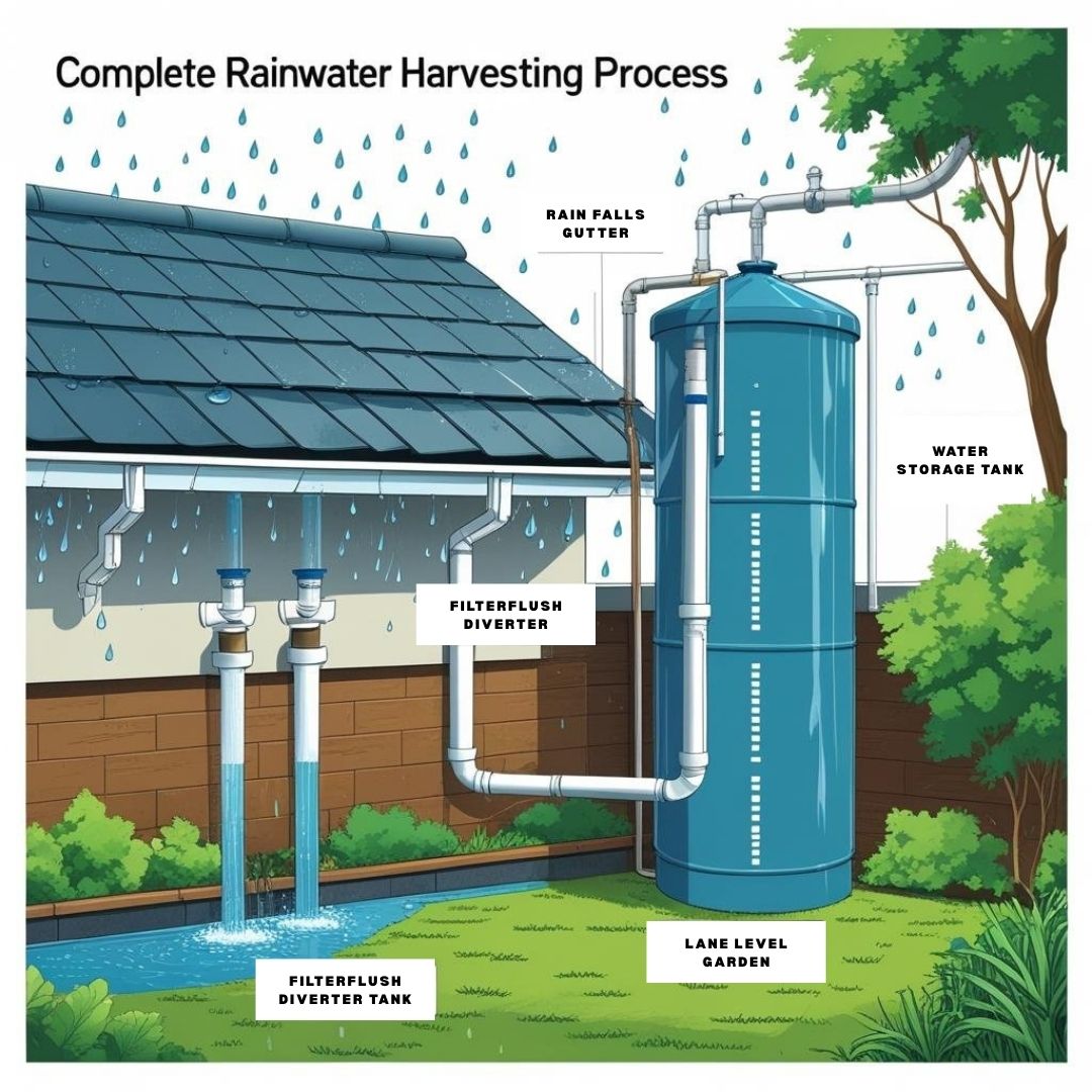 Complete Rainwater Harvesting Process